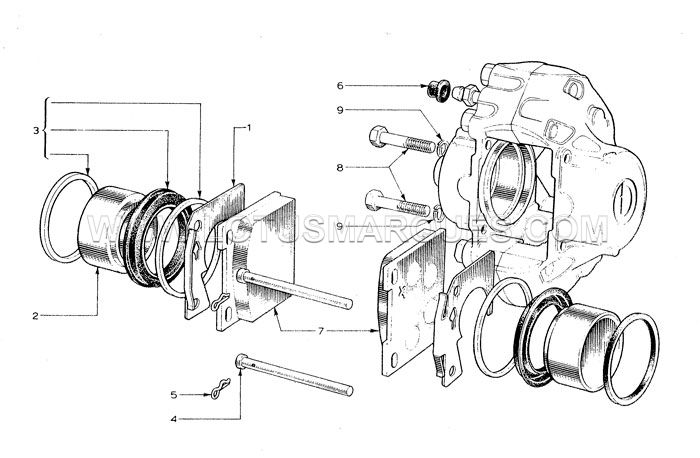 Lotus Elan 2 1969-1975 TRW Front Caliper Repair Kit SP2589. 