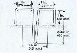 9. Use the rest of the 1/8in welding wire (12in approx) make up a special tool to the dimensions above.