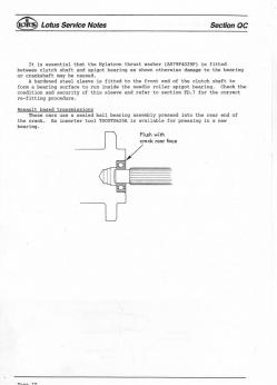 Esprit Lotus Service Notes, Section QC, page 10