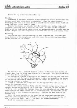 Esprit Lotus Service Notes, Section QC, page 6