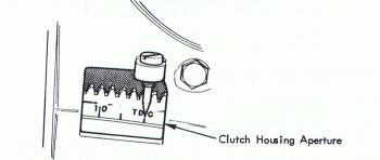 Lotus Esprit flywheel timing marks