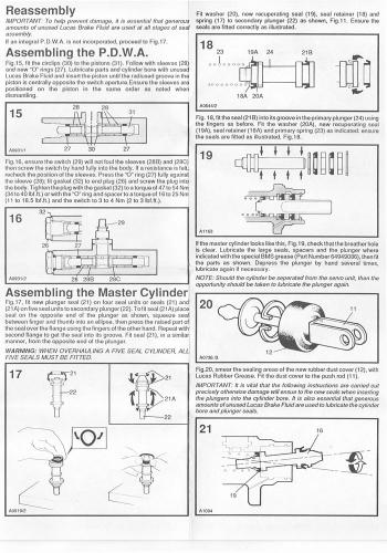 Brake master cylinder overhaul instructions, page 3